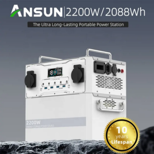 ANSUN 2200W High-Quality Solar Generator – Outdoor Portable Power Station