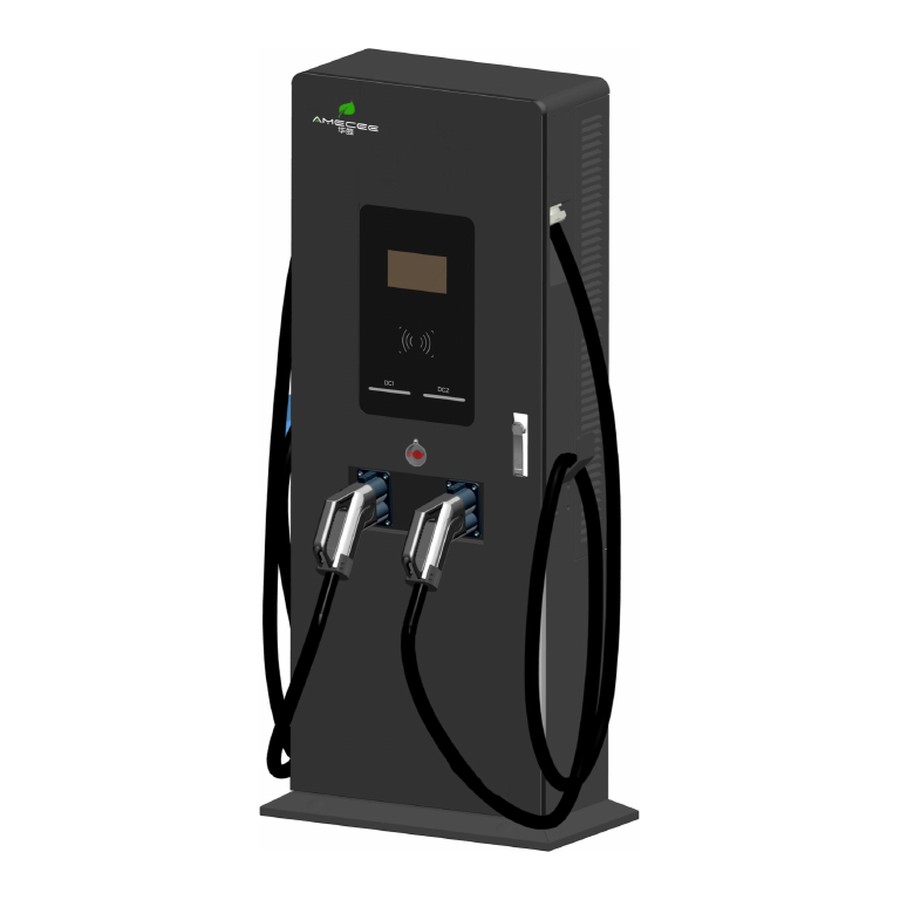 Stație de încărcare DC AMECEE stand-alone cu 2 pistoale CCS2