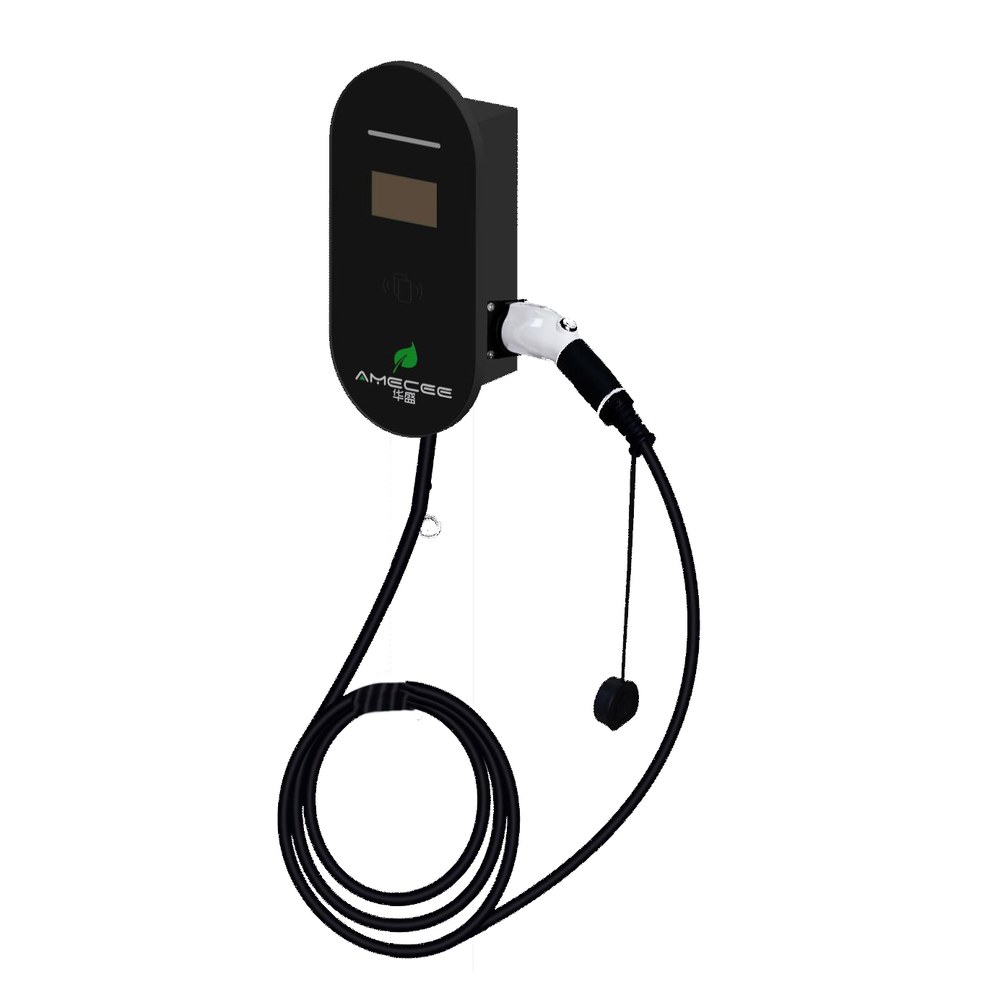 Wallbox AMECEE HSAC, stație de încărcare smart Type 2 cu ecran și RFID
