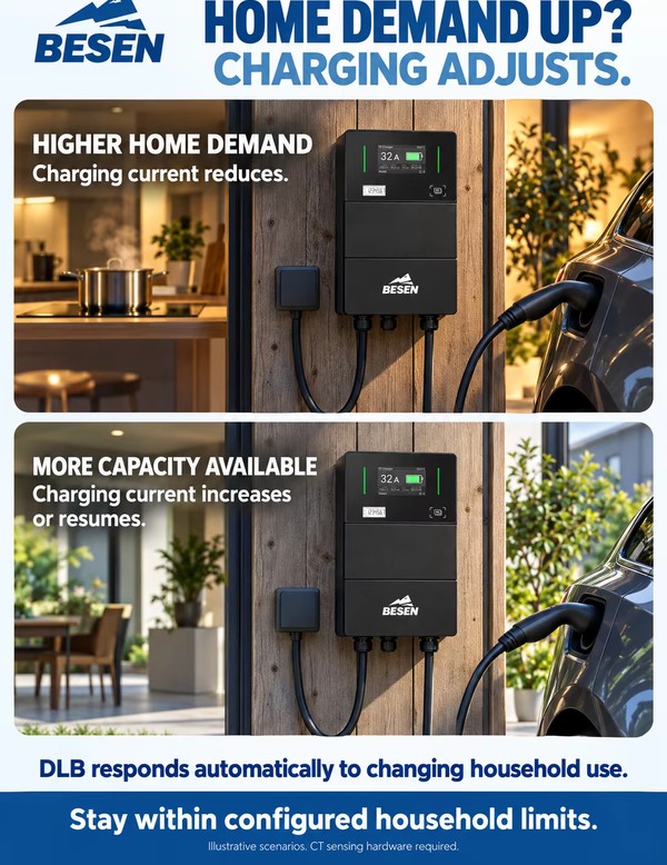 Wallbox solar BESEN BS40 – nu mai sare siguranța · încărcare din surplus solar - imagine 5
