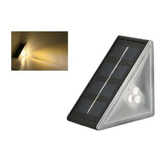 Lampă solară pentru trepte JY-S01, 3 LED – Alb cald / alb rece
