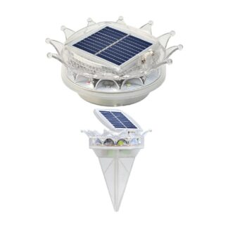 Lampă solară rotundă pentru sol și trepte JY-S03, 12 LED