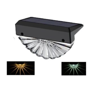 Lampă solară decorativă pentru gard JY-S04 – Alb cald / alb rece / alb cald + rece