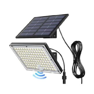 Aplică solară de perete cu senzor de mișcare JY-AWL01, 300 lm, LiFePO4 – A: panou solar separat, cu cablu