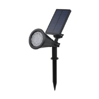 Spot solar cu țăruș JY-APL05, 18 × SMD 2835, panou PET – Alb cald / alb rece