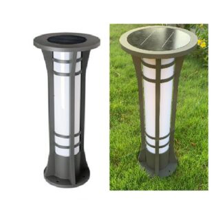 Stâlp solar decorativ JY-GL13, 80 cm, aluminiu turnat