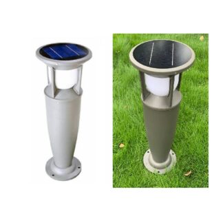 Stâlp solar decorativ JY-GL14, 80 cm, aluminiu turnat
