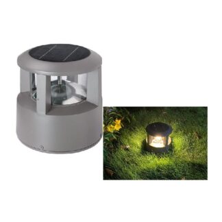 Lampă solară de stâlp/pilon JY-PL46, 24 cm, aluminiu turnat